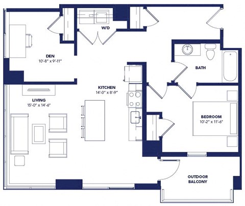 Unit 07 933sf at Two Twelve Clayton, Missouri, 63105
